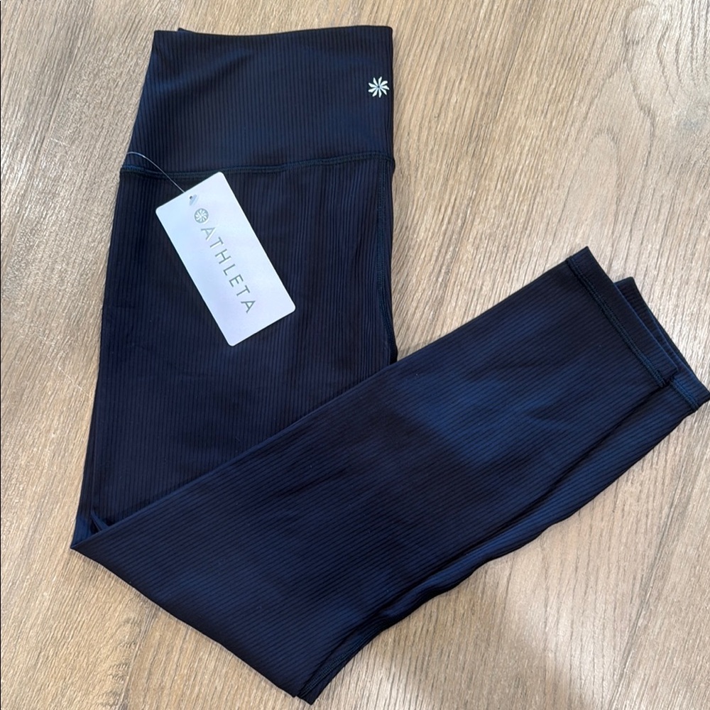 Athleta Black Leggings Streamlined Performance Wear